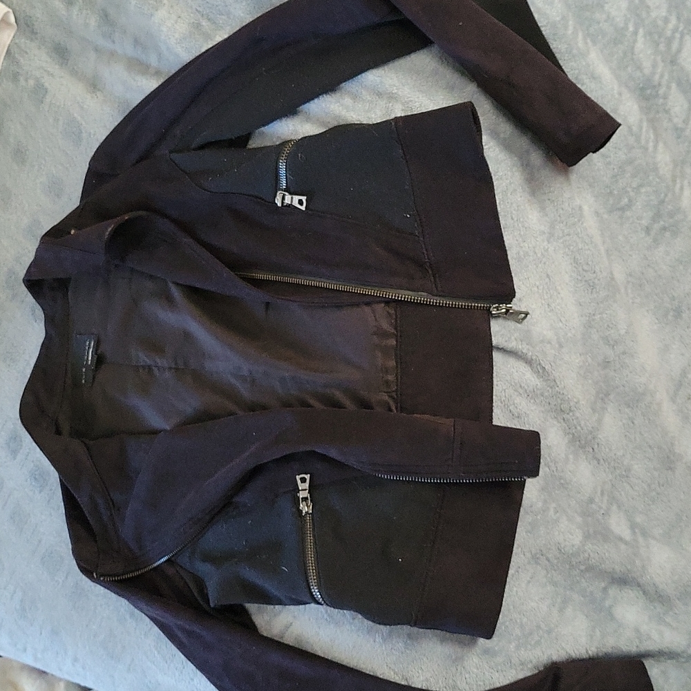 Elie Tahari Black Zip Jacket - Picture 1 of 11